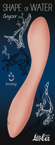 Коралловый вибратор Geyser с нагревом - 20,8 см. фото 4