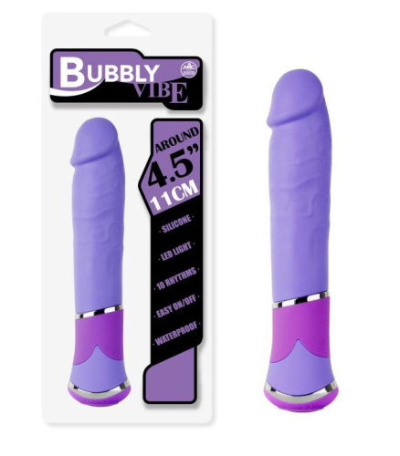 Фиолетовый вибратор реалистичной формы - 11,4 см. Фиолетовый вибратор реалистичной формы - 11,4 см.