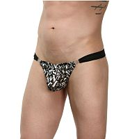 Мужские трусы-тонги с принтом в виде букв Мужские трусы-тонги с принтом в виде букв