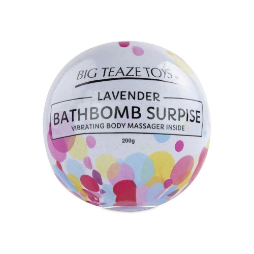 Бомбочка для ванны Bath Bomb Surprise Lavander + вибропуля фото 2