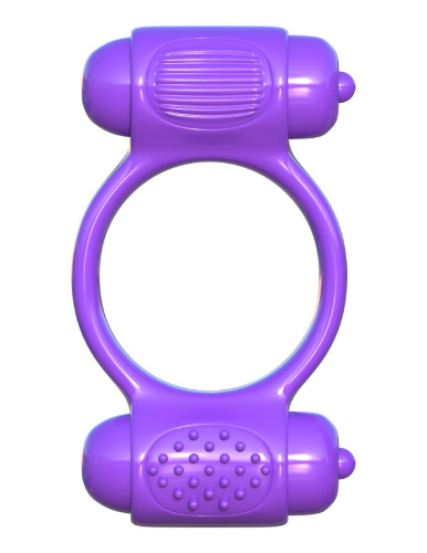 Фиолетовое эрекционное кольцо с 2 виброэлементами Magic Touch Couples Ring фото 2 Фиолетовое эрекционное кольцо с 2 виброэлементами Magic Touch Couples Ring фото 2
