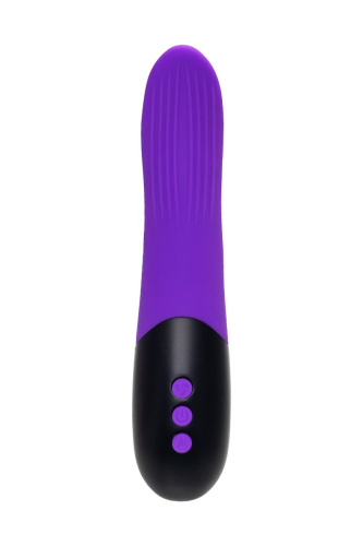 Фиолетовый ротатор «Дрючка-заменитель» с функцией нагрева - 18 см. фото 3