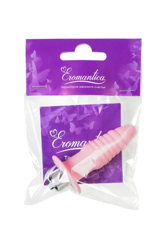 Розовая анальная вибровтулка Princess - 9 см. фото 8