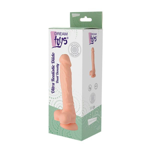 Телесный реалистичный фаллоимитатор DUAL DENSITY SILICONE DILDO - 18,5 см. фото 2 Телесный реалистичный фаллоимитатор DUAL DENSITY SILICONE DILDO - 18,5 см. фото 2