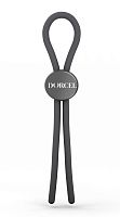 Серое эрекционное лассо на пенис Mr Dorcel