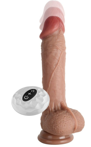 Вибратор-реалистик с поступательными движениями Wuming - 21 см.