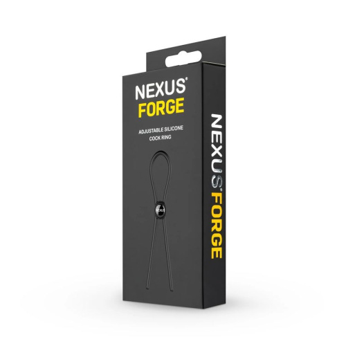 Черное эрекционное лассо Nexus Forge Single фото 3