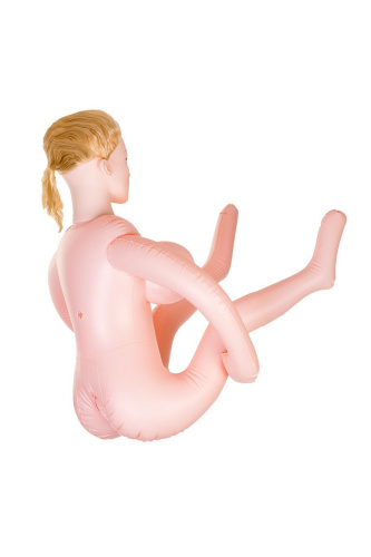 Надувная секс-кукла LILIANA с реалистичной головой и поднятыми ножками фото 10