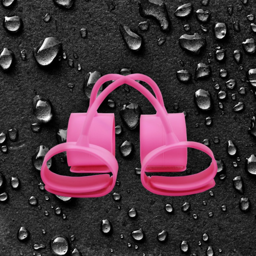 Набор розовых наножников и наручников Silicone Submissions Hog Tie Cuffs Набор розовых наножников и наручников Silicone Submissions Hog Tie Cuffs