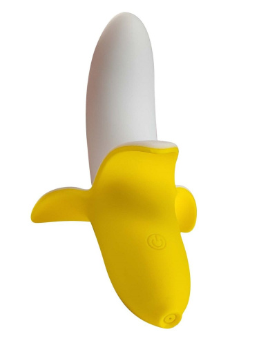 Оригинальный мини-вибратор в форме банана Mini Banana - 13 см. фото 3