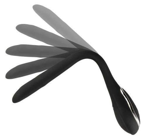 Черный гибкий уретральный стимулятор с вибрацией Vibrating Bendable Dilator - 13,5 см. фото 5