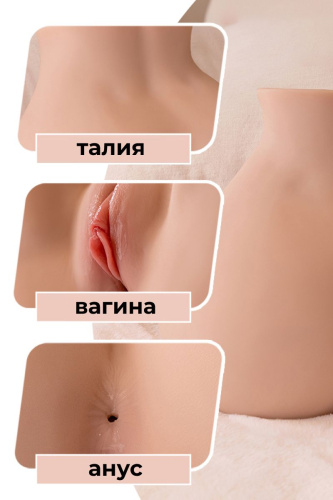 Мастурбатор-полуторс Elina с функцией вибрации фото 4