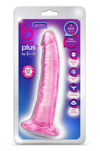 Розовый фаллоимитатор Lust N’ Thrust - 20,5 см. фото 2