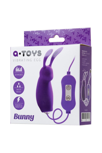 Фиолетовое виброяйцо с пультом управления A-Toys Bunny, работающее от USB фото 4