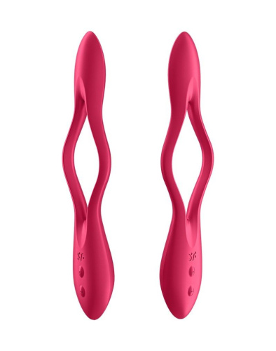 Красный многофункциональный вибратор для пар Satisfyer Elastic Joy фото 2