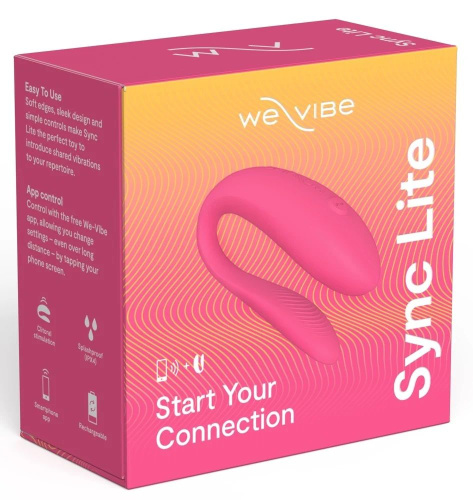 Розовый вибратор для пар We-Vibe Sync Lite фото 4