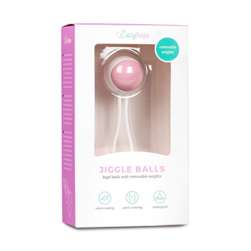 Вагинальный шарик Jiggle Balls с петлёй фото 3