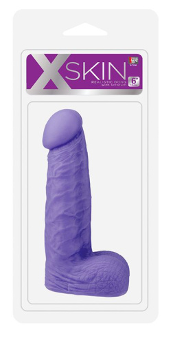 Фиолетовый фаллоимитатор среднего размера XSKIN 6 PVC DONG - 15 см. фото 2 Фиолетовый фаллоимитатор среднего размера XSKIN 6 PVC DONG - 15 см. фото 2