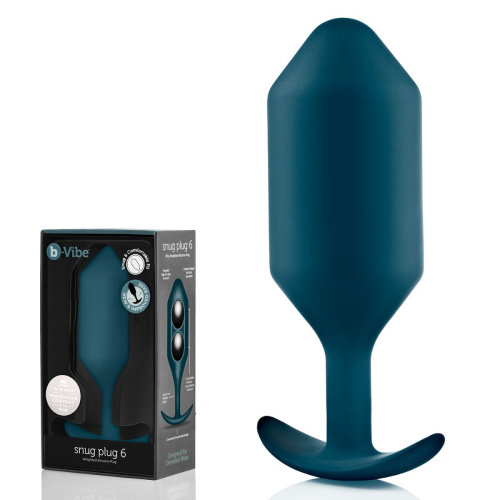 Бирюзовая пробка для ношения Snug Plug 6 - 18,5 см. фото 2