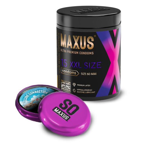 Презервативы увеличенного размера Maxus XXL - 15 шт. фото 2