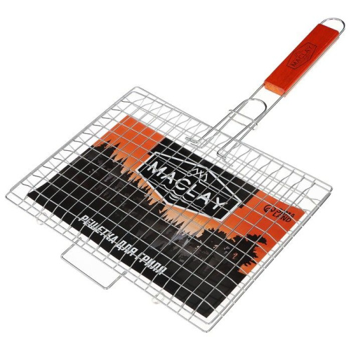 Универсальная хромированная решётка-гриль Maclay Premium (50х30 см) фото 4