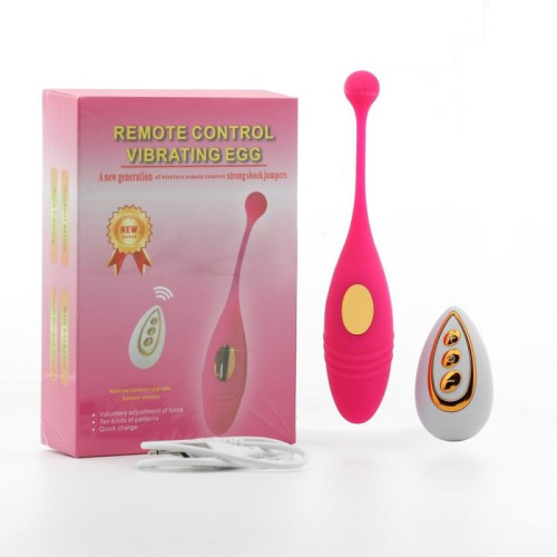 Ярко-розовое виброяйцо «Оки-Чпоки» с пультом ДУ фото 6