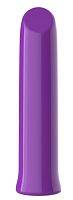 Фиолетовый перезаряжаемый мини-вибратор - 13,7 см.