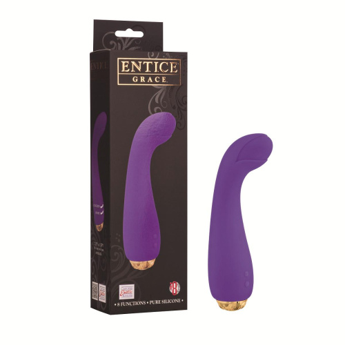 Фиолетовый вибратор ENTINCE GRACE - 18,5 см. фото 2 Фиолетовый вибратор ENTINCE GRACE - 18,5 см. фото 2