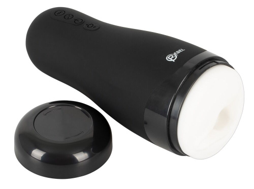 Черный вибромастурбатор с подогревом Masturbator with 3 Functions фото 3