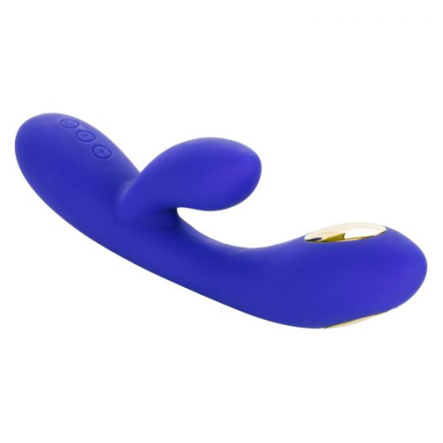 Фиолетовый вибратор с функцией электростимуляции Intimate E-Stimulator Dual Wand - 21,5 см. фото 4
