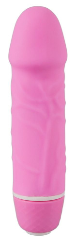 Розовый миниатюрный вибратор Mini Little Darling - 12,5 см. фото 3