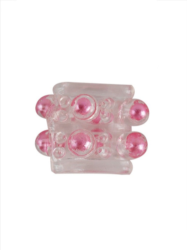 Прозрачная насадка на пенис с цветными шариками фото 3 Прозрачная насадка на пенис с цветными шариками фото 3