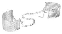 Серебристые наручники-браслеты Desir Metallique Handcuffs