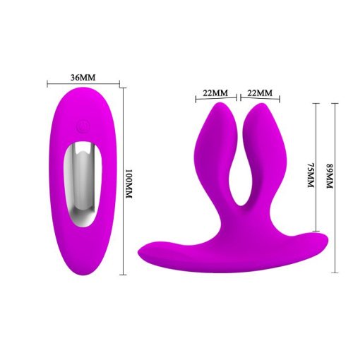 Универсальный вибромассажер для пар Magic Fingers U с пультом ДУ фото 6