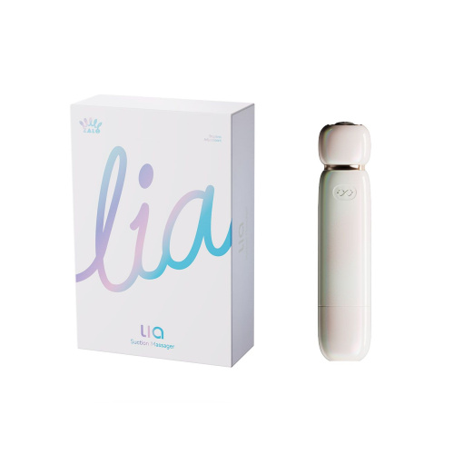 Бежевый вакуумный стимулятор клитора Lia фото 2