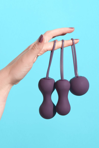 Набор фиолетовых вагинальных шариков Je Joue Ami фото 4