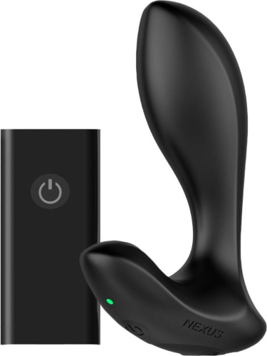 Черная анальная вибровтулка Nexus Duo Plug Medium фото 4
