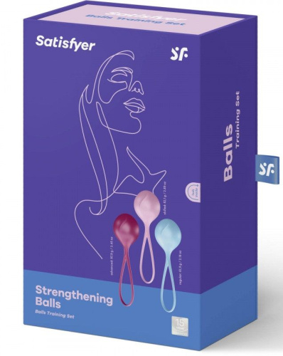 Набор из трёх вагинальных шариков Satisfyer Strengthening Balls фото 3