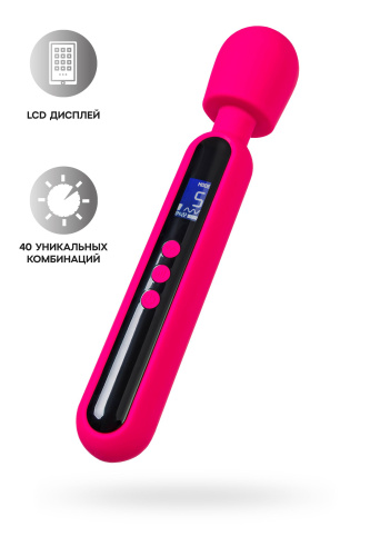 Ярко-розовый wand-вибратор Mashr - 23,5 см. фото 2