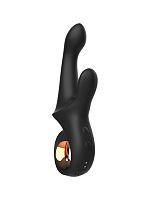 Черный вибратор-кролик Mystery - 22,5 см.