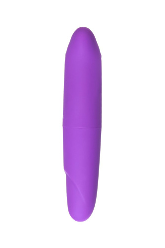 Фиолетовый мини-вибратор с вытянутым кончиком - 12,5 см. фото 2