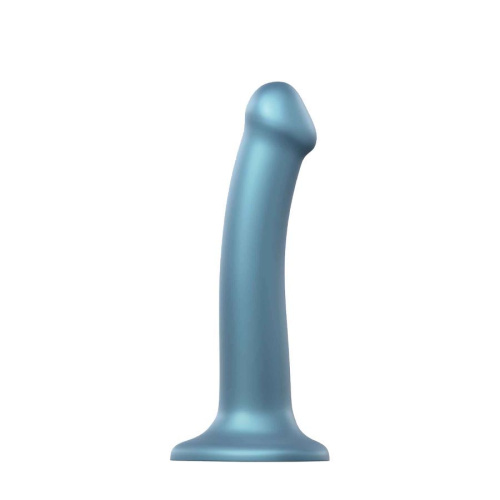 Голубой фаллоимитатор Mono Density Dildo Size M - 16 см. фото 2