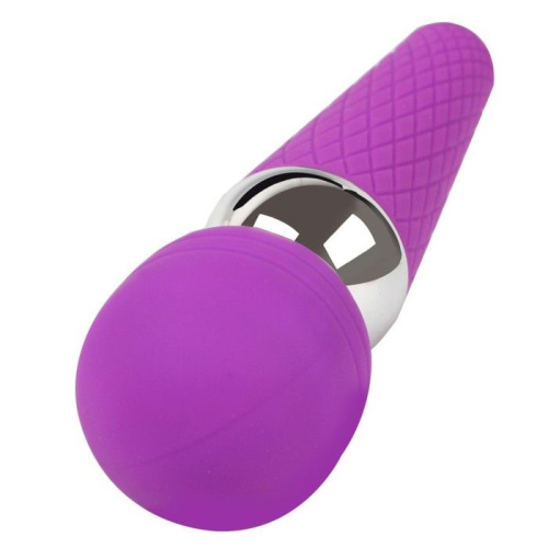 Фиолетовый wand-вибратор - 20 см. фото 2