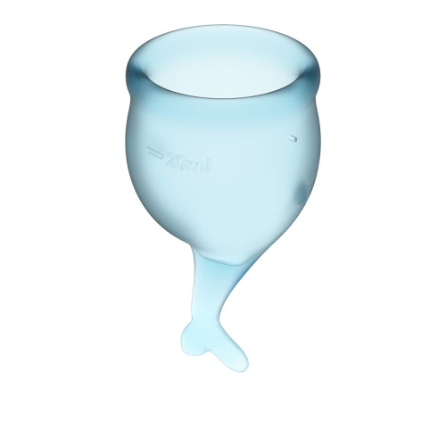 Набор голубых менструальных чаш Feel secure Menstrual Cup фото 3