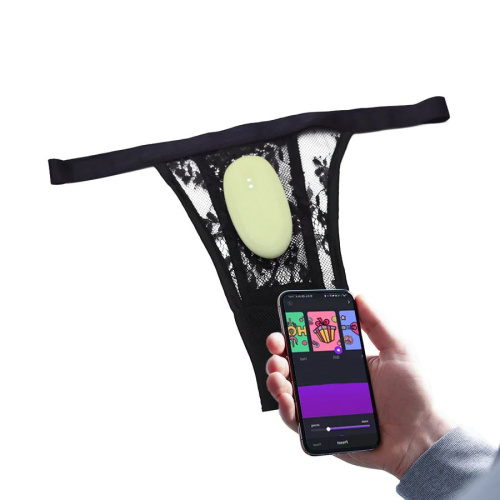 Зеленый вибромассажер в трусики Magic Motion Nyx - 8,8 см. фото 5