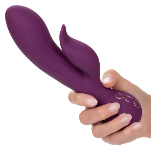 Фиолетовый вибратор-кролик Desire - 22,25 см. фото 7