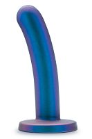 Синяя насадка с гладкой поверхностью Surrender 5.75 Inch Intermediate Pegging Dildo - 14,6 см.
