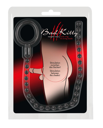 Эрекционное кольцо с цепочкой для стимуляции ягодиц фото 6