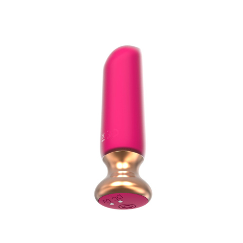 Розовый перезаряжаемый мини-вибратор - 12 см. фото 9