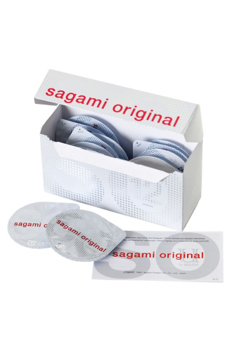 Ультратонкие презервативы Sagami Original 0.02 - 12 шт. фото 2